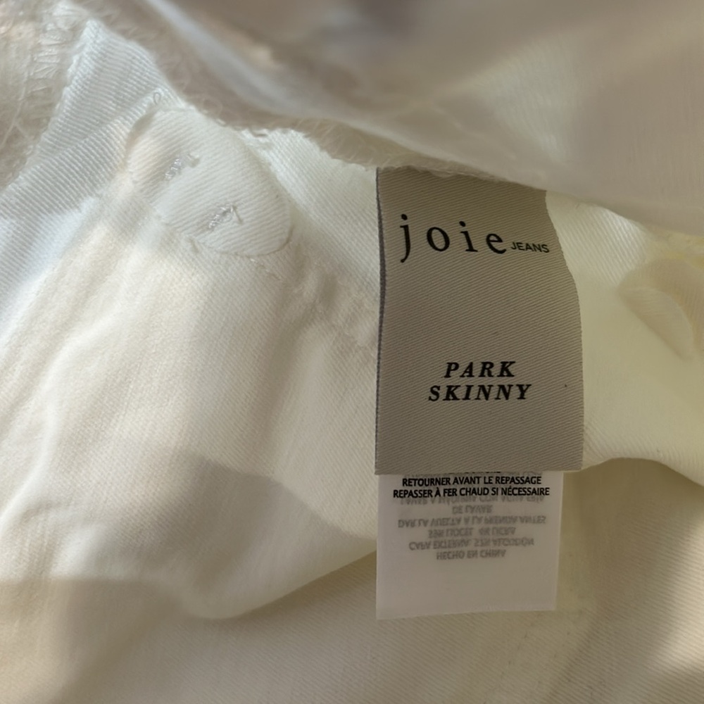 NWT JOIE Jeans Park Skinny Porcelain 28 - Picture 14 of 15